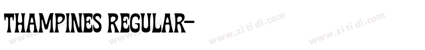 thampines regular字体转换 thampines regular字体转换